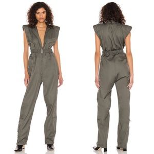 SR+ RONNY KOBO Cooper Jumpsuit in Olive Green
